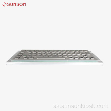 Priemyselná kovová klávesnica s dotykovou podložkou